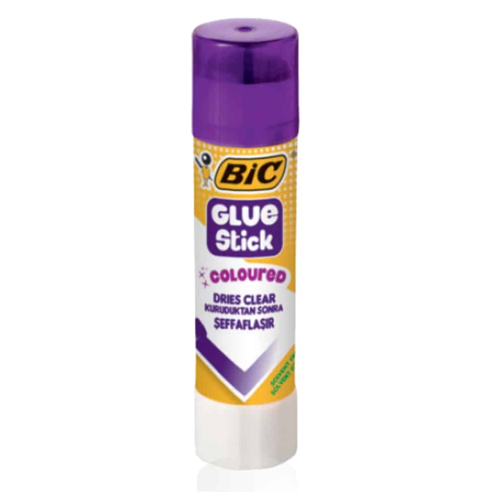 3081927-bic-glue-stick ΧΡΩΜΑΣΤΙΚΗ ΚΟΛΛΑ COLORED GLUE STICK BIC