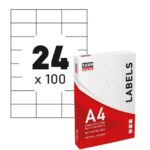 ΕΤΙΚΕΤΕΣ ΕΚΤΥΠΩΤΩΝ ΑΥΤΟΚΟΛΛΗΤΕΣ Α4 70mm×36mm TL2431 TYPOTRUST