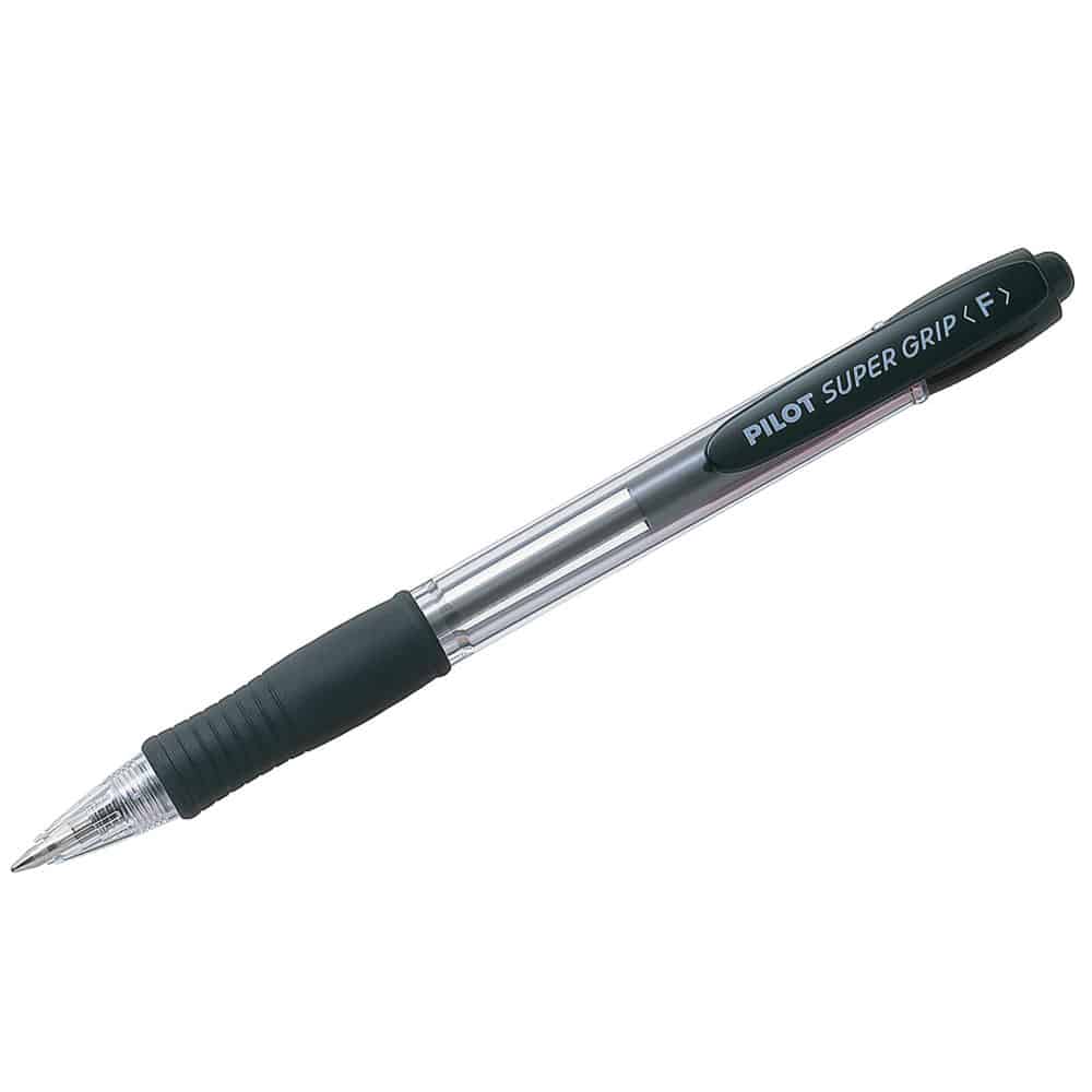6551639-stilo-super-grip-f-pilot-mavro ΣΤΥΛΟ SUPER GRIP 0.5MM FINE ΜΑΥΡΟ PILOT
