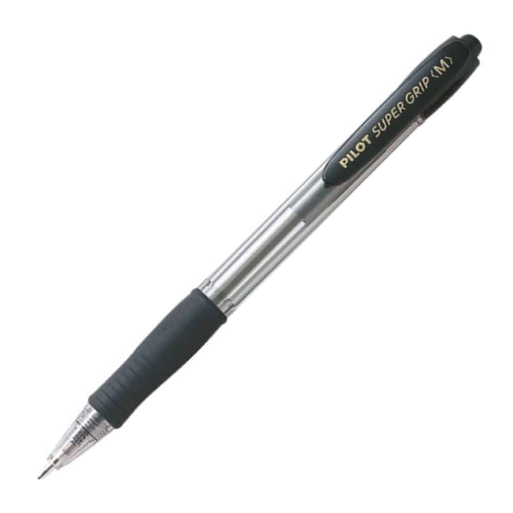 6551660-stilo-super-grip-m-pilot-mavro ΣΤΥΛΟ SUPER GRIP 1MM MEDIUM ΜΑΥΡΟ PILOT