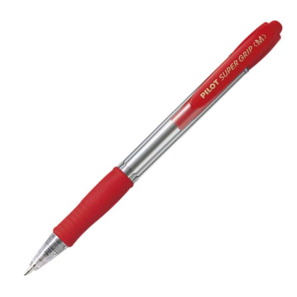 6555083-stilo-super-grip-m-pilot-kokkino ΣΤΥΛΟ SUPER GRIP 1MM MEDIUM ΚΟΚΚΙΝΟ PILOT