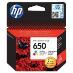 ΑΥΘΕΝΤΙΚΟ ΜΕΛΑΝΙ INKJET CARTRIDGE CZ102AE TRI-COLOR 650 HP