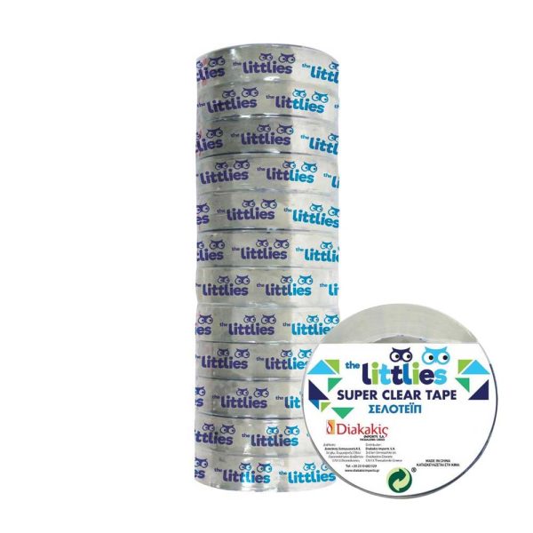 ΔΙΑΦΑΝΗ ΚΟΛΛΗΤΙΚΗ ΤΑΙΝΙΑ SUPER CLEAR 15MM X 33M THE LITTLIES