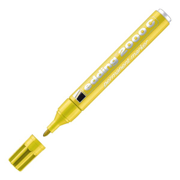 ΜΑΡΚΑΔΟΡΟΣ ΑΝΕΞΙΤΗΛΟΣ PERMANENT MARKER 2000C ΣΤΡΟΓΓΥΛΗ ΜΥΤΗ 1.5-3mm ΚΙΤΡΙΝΟ EDDING