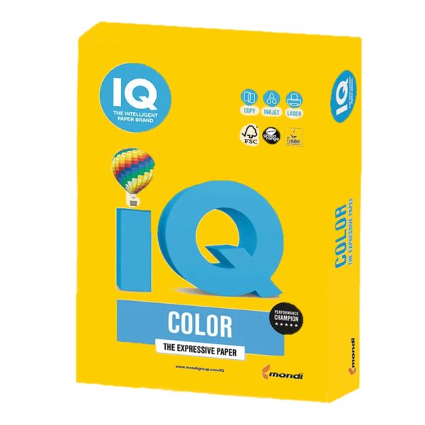 ΕΓΧΡΩΜΟ ΧΑΡΤΙ ΦΩΤΟΤΥΠΙΚΟΥ IQ A4 160GR IG50 MUSTARD (ΜΟΥΣΤΑΡΔΙ) 250 ΦΥΛΛΑ MONDI