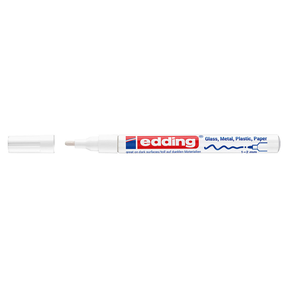 markadoros-anexitilos-1mm-2mm-f-lefko-751-edding ΜΑΡΚΑΔΟΡΟΣ ΛΑΔΙΟΥ ΑΝΕΞΙΤΗΛΟΣ PAINT MARKER ΛΕΥΚΟ 1-2MM 751 EDDING
