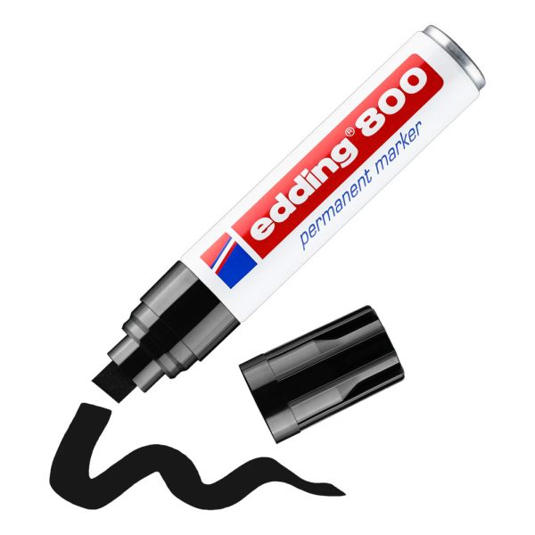 ΜΑΡΚΑΔΟΡΟΣ ΑΝΕΞΙΤΗΛΟΣ 4mm-12mm ΜΑΥΡΟ 800 EDDING