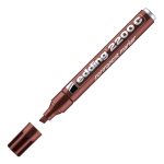 ΜΑΡΚΑΔΟΡΟΣ ΑΝΕΞΙΤΗΛΟΣ PERMANENT MARKER 2200 ΠΛΑΚΕ ΜΥΤΗ 1-5mm ΚΑΦΕ EDDING
