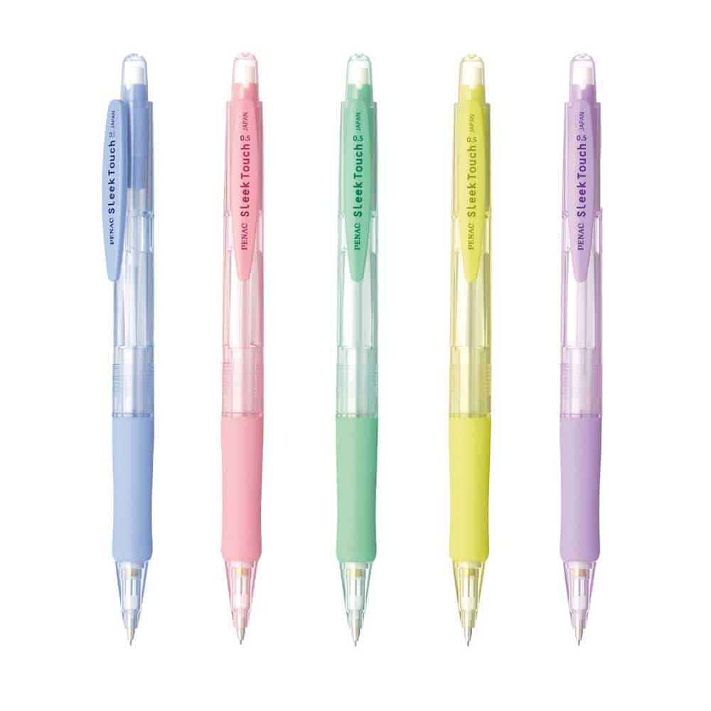 3951408-penac-sleek-touch-pastgel-0.5 ΜΗΧΑΝΙΚΟ ΜΟΛΥΒΙ ΜΕ ΓΟΜΑ SLEEK TOUCH PASTEL 0.5mm PENAC