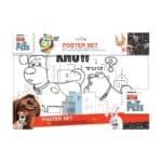 ΣΕΤ 6 ΠΟΣΤΕΡ ΖΩΓΡΑΦΙΚΗΣ PETS 31cm x 42,5cm ΜΕ 6 ΜΑΡΚΑΔΟΡΟΥΣ GIOTTO