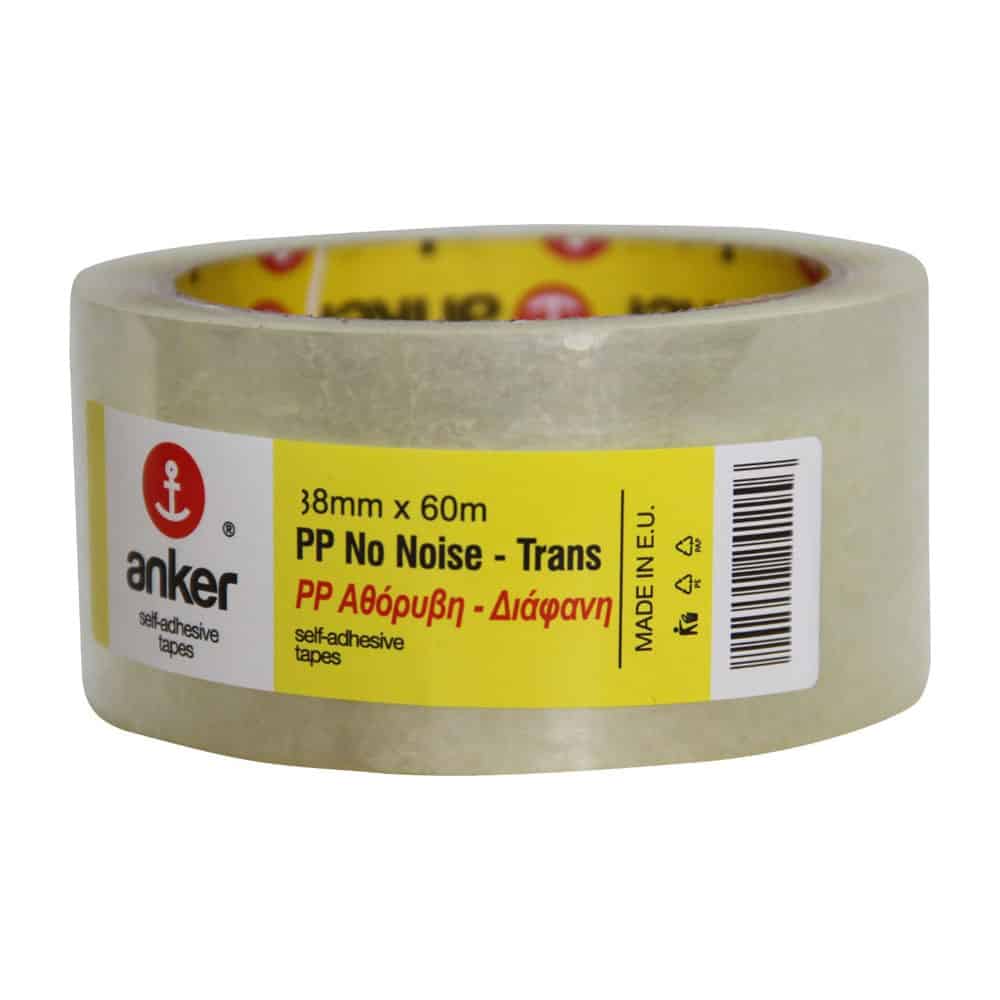 7160904-anker-tape-38x60-clear ΤΑΙΝΙΑ ΑΥΤΟΚΟΛΛΗΤΗ ΔΙΑΦΑΝΗΣ ΑΘΟΡΥΒΗ 38mmX60m ANKER