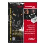 ΣΙΔΕΡΟΤΥΠΟ ΧΑΡΤΙ ΜΕΤΑΦΟΡΑΣ ΓΙΑ T-SHIRT ΜΑΥΡΟ 5ΦΥΛΛΑ TRANSFER JET ST FOLEX