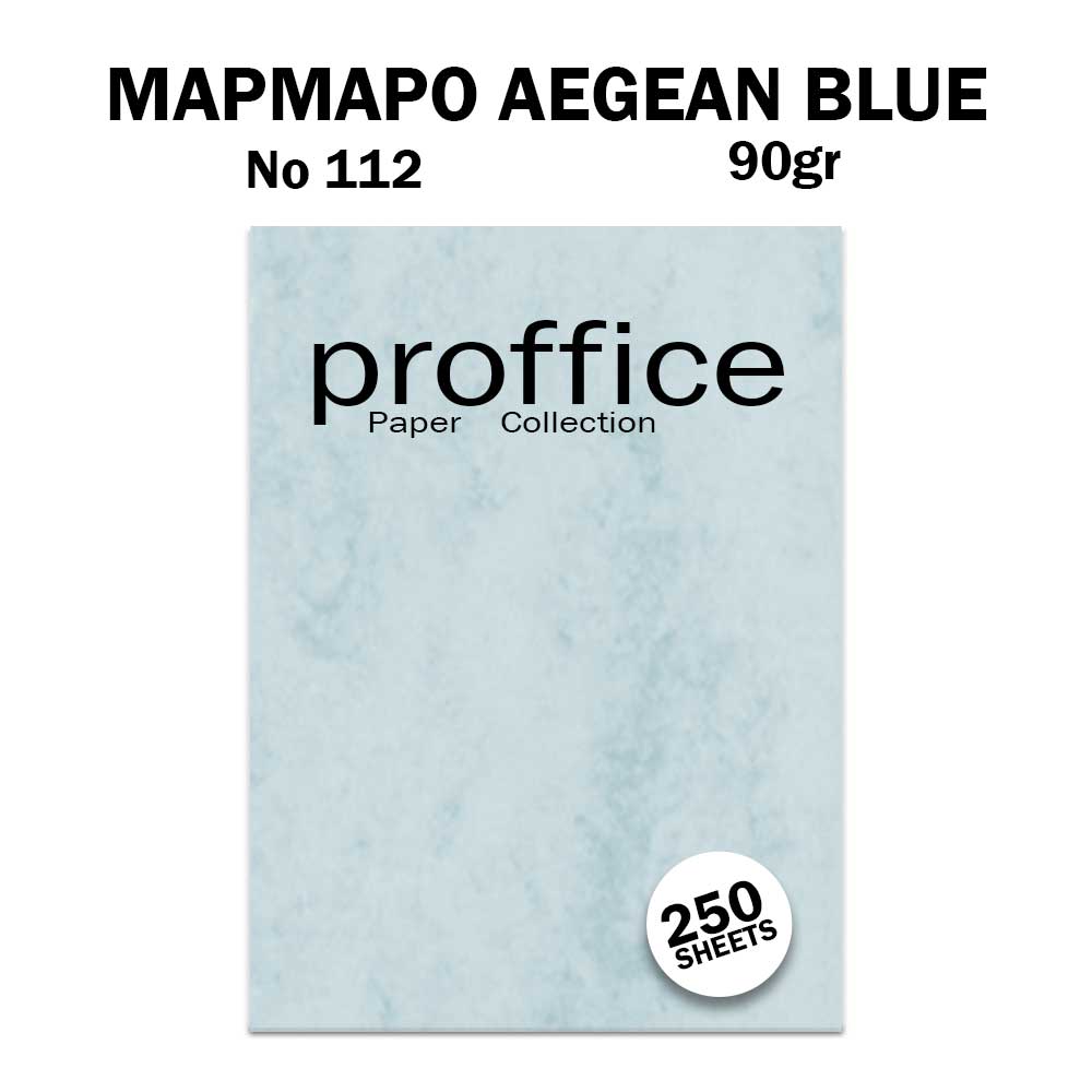 8023694-112-aegean-blue-90gr-proffice ΧΑΡΤΙ ΠΑΠΥΡΟΣ 90ΓΡ No 112 AEGEAN BLUE 250 ΦΥΛΛΑ PROFFICE