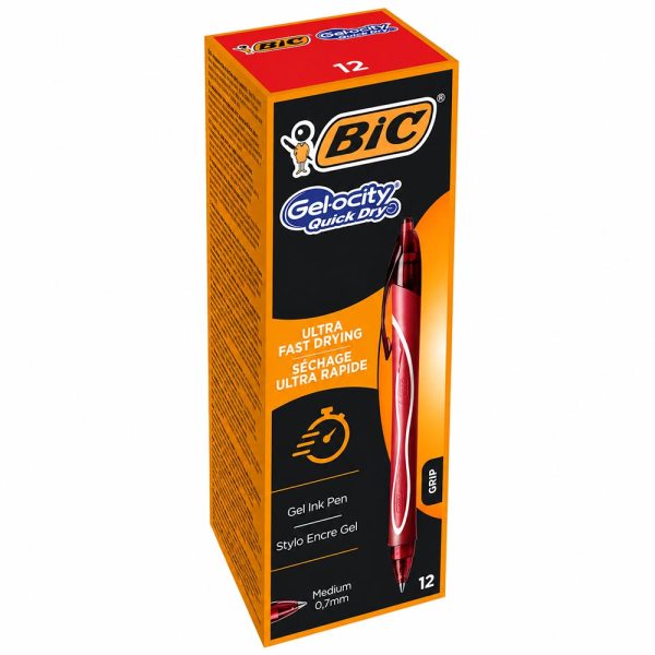 ΣΤΥΛΟ GEL GEL-OCITY QUICK DRY ΚΟΚΚΙΝΟ 0.7mm ULTRA FAST DRYING BIC