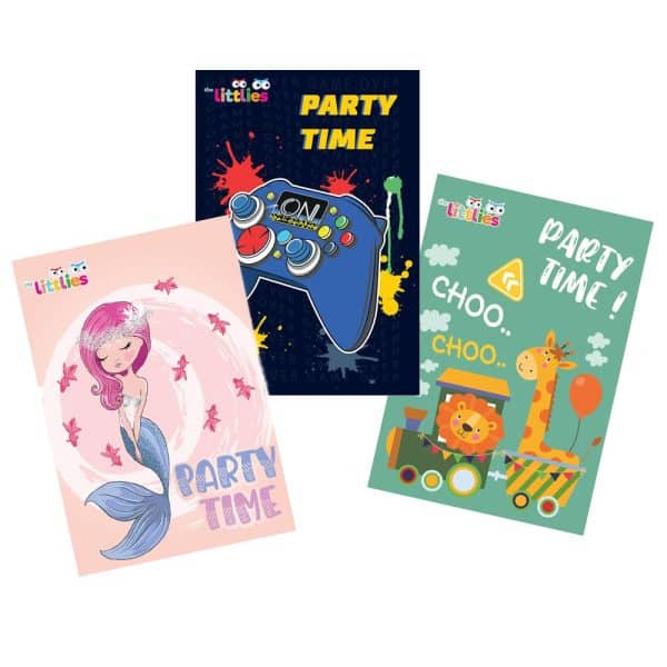 ΠΡΟΣΚΛΗΣΕΙΣ ΓΙΑ ΠΑΡΤΥ ΠΑΙΔΙΚΕΣ ΜΕ ΦΑΚΕΛΟ ΚΑΙ ΦΙΓΟΥΡΕΣ ΣΕΤ 6ΤΜΧ THE LITTLIES