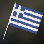 ΣΗΜΑΙΑ ΕΛΛΗΝΙΚΗ ΠΟΛΥΕΣΤΕΡΑ ΜΕ ΠΛΑΣΤΙΚΗ ΛΑΒΗ 30x40cm