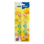 ΜΑΓΝΗΤΕΣ ΓΙΑ ΑΣΠΡΟΠΙΝΑΚΑ ΠΟΛΥΧΡΩΜΟΙ 10ΤΜΧ 15mm D.RECT