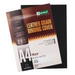 ΕΞΩΦΥΛΛΑ ΒΙΒΛΙΟΔΕΣΙΑΣ ΜΑΥΡA ΧΑΡΤΙΝA LEATHER GRAIN 100ΤΜΧ 250MIC DRECT