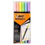ΜΑΡΚΑΔΟΡΑΚΙΑ INTENSITY DUAL TIP PASTEL 6 ΤΕΜΑΧΙΑ (681323) BIC