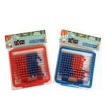 ΑΡΙΘΜΗΤΗΡΙΟ ΠΛΑΣΤΙΚΟ ΜΕ 100 ΧΑΝΤΡΕΣ ΚΟΚΚΙΝΕΣ ΚΑΙ ΜΠΛΕ EXAS