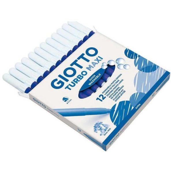 ΜΑΡΚΑΔΟΡΟΙ ΖΩΓΡΑΦΙΚΗΣ TURBO COLOR SUPERWASHABLE 12 ΤΕΜ. ΜΟΝΟΧΡΩΜΙΑ ΜΠΛΕ GIOTTO