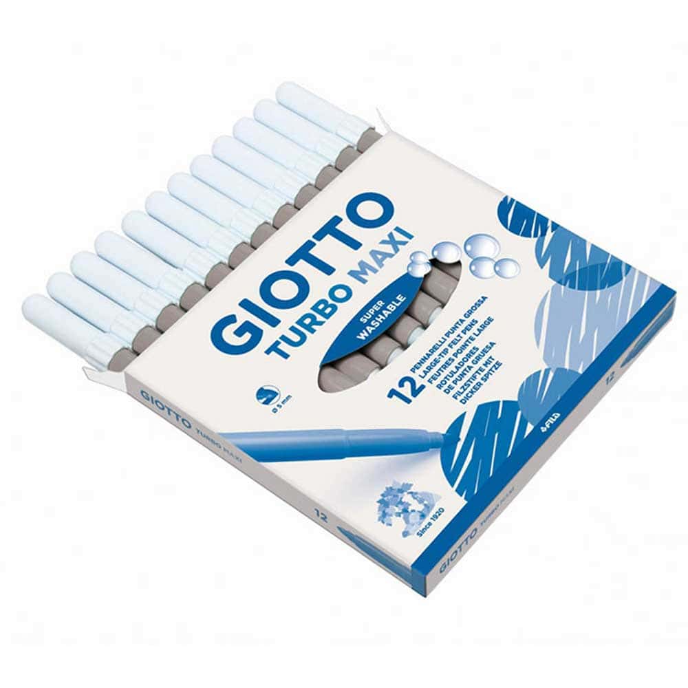 ΜΑΡΚΑΔΟΡΟΙ ΖΩΓΡΑΦΙΚΗΣ TURBO COLOR SUPERWASHABLE 12 ΤΕΜ. ΜΟΝΟΧΡΩΜΙΑ ΓΚΡΙ GIOTTO