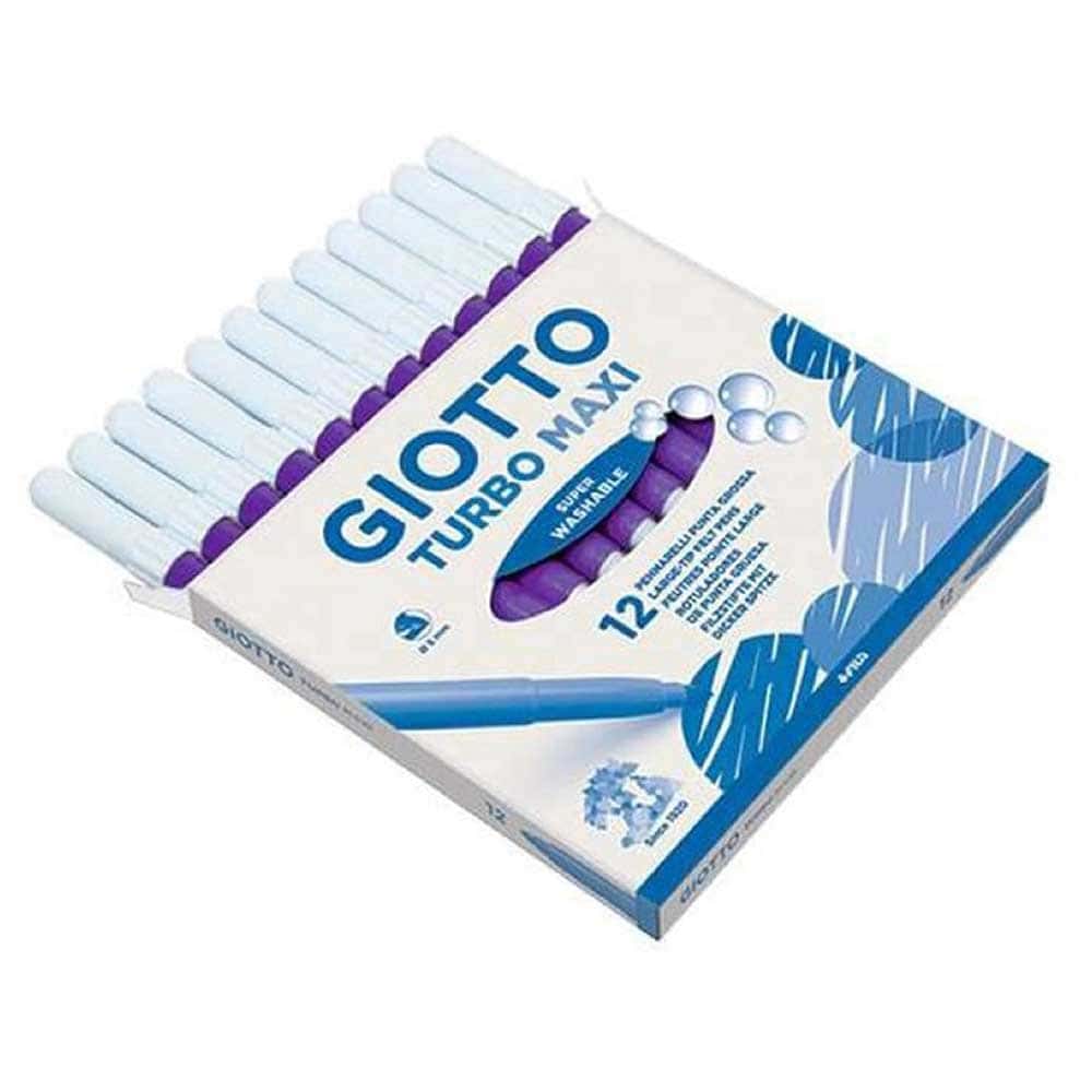 ΜΑΡΚΑΔΟΡΟΙ ΖΩΓΡΑΦΙΚΗΣ TURBO COLOR SUPERWASHABLE 12 ΤΕΜ. ΜΟΝΟΧΡΩΜΙΑ ΜΩΒ GIOTTO