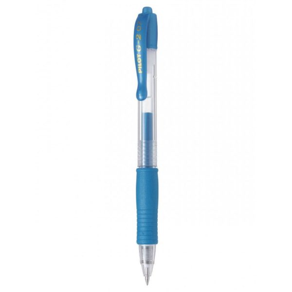 ΣΤΥΛΟ GEL INK ROLLERBALL ΜΕ ΜΑΛΑΚΗ ΛΑΒΗ G-2 0.7 ΜΠΛΕ METALLIC BLUE PILOT