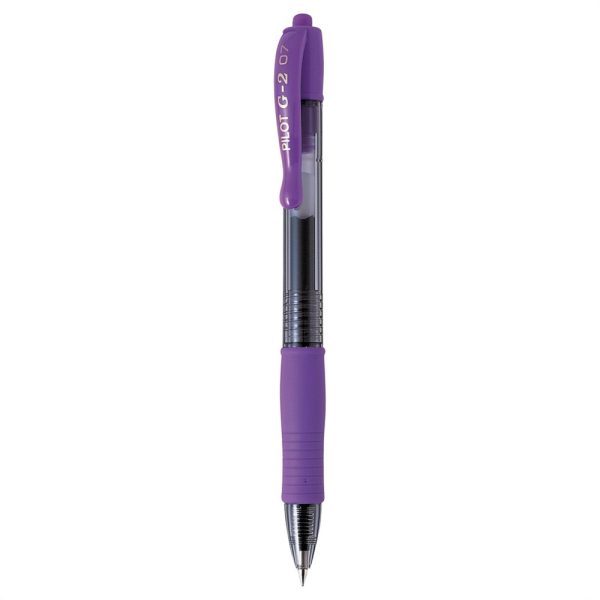 ΣΤΥΛΟ GEL INK ROLLERBALL ΜΕ ΜΑΛΑΚΗ ΛΑΒΗ G-2 0.7 ΜΩΒ PURPLE PILOT