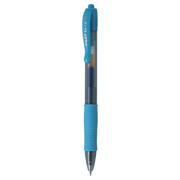 ΣΤΥΛΟ GEL INK ROLLERBALL ΜΕ ΜΑΛΑΚΗ ΛΑΒΗ G-2 0.7 ΒΕΡΑΜΑΝ LIGHT BLUE PILOT