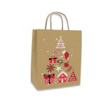 ΣΑΚΟΥΛΑ ΜΕ ΣΤΡΙΦΤΟ ΧΕΡΟΥΛΙ ΧΑΡΤΙΝΗ ΧΡΙΣΤΟΥΓΕΝΝΙΑΤΙΚΗ 22Χ31Χ10 ΝΑΚΟΣ