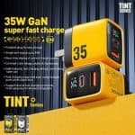 ΑΝΤΑΠΤΟΡΑΣ ΦΟΡΤΙΣΗΣ QC3.0 & POWER DELIVERY GaN USB-A USB-C 35W WP-U25 WHITE ΛΕΥΚΟΣ WEKOME