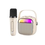 ΗΧΕΙΟ BLUETOOTH MINI KARAOKE D43 BEIGE ΜΠΕΖ WEKOME