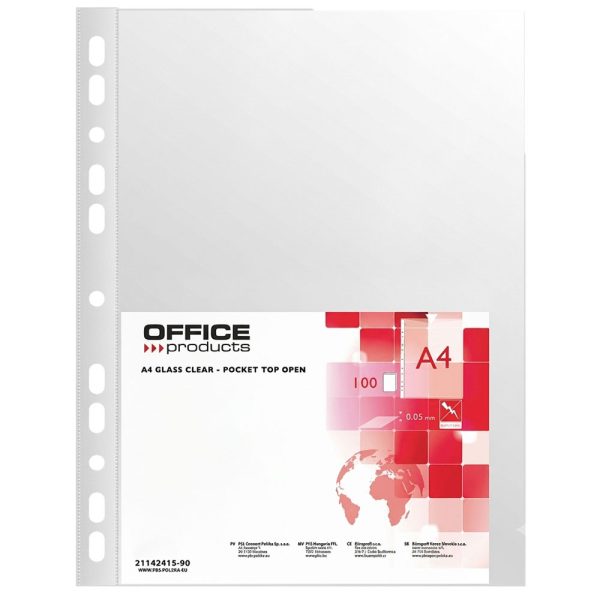 ΖΕΛΑΤΙΝΕΣ ΑΡΧΕΙΟΘΕΤΗΣΗΣ A4 GLASS CLEAR 0.05MM (ΠΑΚΕΤΟ 100 ΤΕΜΑΧΙΩΝ) 21142415-90 OFFICE PRODUCTS