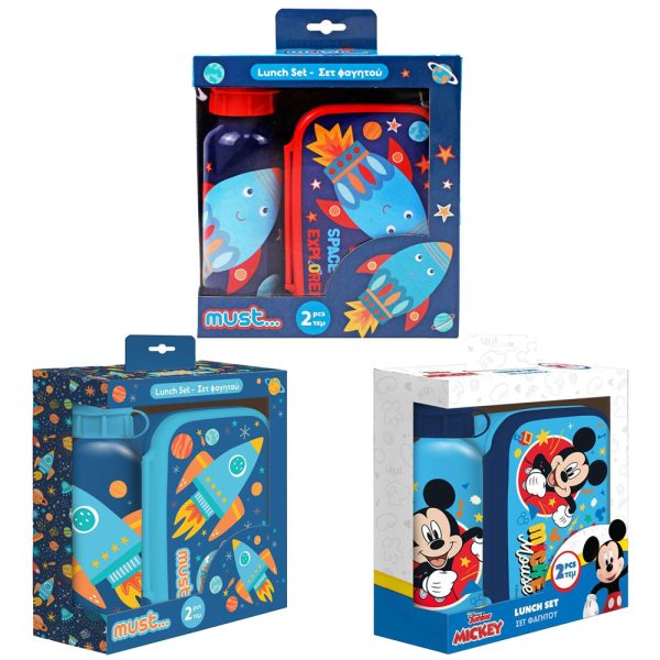 ΣΕΤ ΦΑΓΗΤΟΔΟΧΕΙΟΥ ΤΑΠΕΡ ΚΑΙ ΠΑΓΟΥΡΙ ΑΛΟΥΜΙΝΟΥ ΜΕ ΣΧΕΔΙΟ ΑΓΟΡΙ BPA FREE MUST