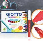 ΜΑΡΚΑΔΟΡΟΙ ΖΩΓΡΑΦΙΚΗΣ ΧΟΝΔΡΟΙ TURBO MAXI 24 ΤΕΜ. GIOTTO