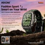 SMARTWATCH ΠΑΛΜΟΓΡΑΦΟΣ TOUGHAN SERIES IP67 SPORTS NFC WIRELESS CALLING GREY ΓΚΡΙ WH-03 WEKOME