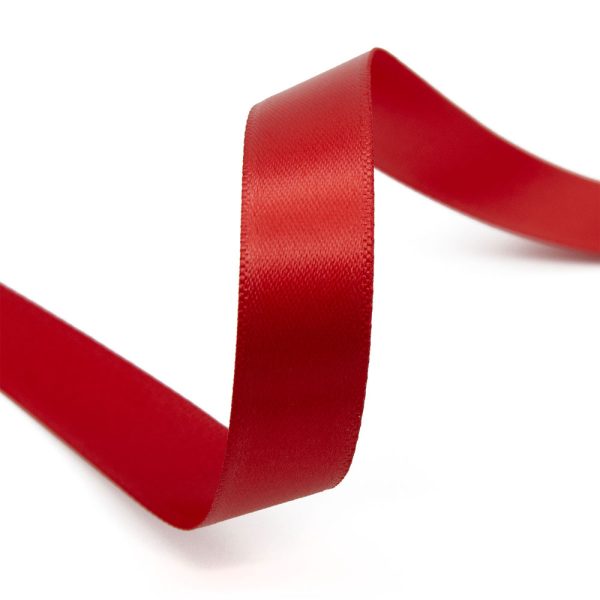 ΚΟΡΔΕΛΑ ΣΑΤΕΝ ΜΟΝΗ ΟΨΗΣ 6mm x 50m ΜΟΝΟΧΡΩΜΗ ΚΟΚΚΙΝΟ ΝΑΚΟΣ