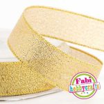 ΚΟΡΔΕΛΑ ΣΥΣΚΕΥΑΣΙΑΣ ΧΕΙΡΟΤΕΧΝΙΑΣ RIBBON LUREX 1cm x 10m ΜΕΤΑΛΛΙΚΟ ΧΡΥΣΟ FABI