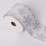 ΚΟΡΔΕΛΑ ΣΑΤΕΝ ΣΥΣΚΕΥΑΣΙΑΣ ΧΕΙΡΟΤΕΧΝΙΑΣ ΤΥΠΩΜΕΝΗ 63mm x 5m ΑΣΗΜΙ ΝΙΦΑΔΕΣ SANTA FABI