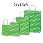 ΣΑΚΟΥΛΑ ΜΕ ΣΤΡΙΦΤΟ ΧΕΡΟΥΛΙ ΧΑΡΤΙΝΗ ΛΑΧΑΝΙ ΠΟΥΑ 21Χ15Χ8 ΝΑΚΟΣ