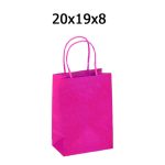 ΣΑΚΟΥΛΑ ΜΕ ΣΤΡΙΦΤΟ ΧΕΡΟΥΛΙ ΧΑΡΤΙΝΗ ΦΟΥΞΙΑ 20Χ19Χ8 ΝΑΚΟΣ