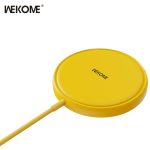ΑΣΥΡΜΑΤΟΣ ΦΟΡΤΙΣΤΗΣ ΜΑΓΝΗΤΙΚΟΣ 15W WP-U166 ΚΙΤΡΙΝΟ WEKOME