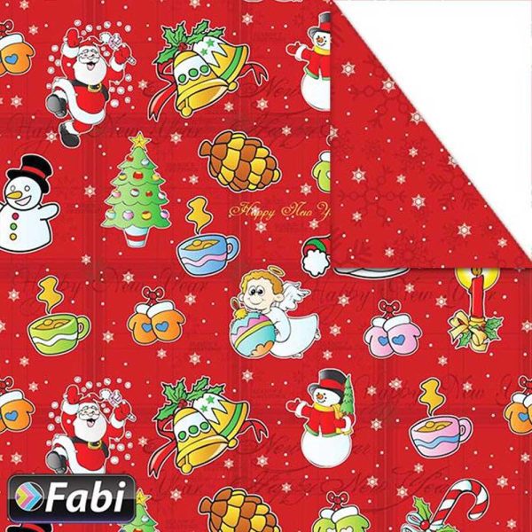 ΧΑΡΤΟΝΙ ΧΡΙΣΤΟΥΓΕΝΝΙΑΤΙΚΟ ΚΟΚΚΙΝΟ XMAS 50Χ70 270GR FABI
