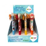ΣΤΥΛΟ FRIXION CLICKER BALLPOINT ΓΡΑΨΕ ΣΒΗΣΕ ΜΕ ΚΟΥΜΠΙ 0.5mm ΧΡΙΣΤΟΥΓΕΝΝΙΑΤΙΚΟ ΧΡΩΜΑΤΙΣΤΟ ΣΤΕΛΕΧΟΣ XMAS HAPPY COLOR