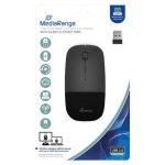 ΠΟΝΤΙΚΙ ΑΣΥΡΜΑΤΟ ANATOMIKO ΜΑΥΡΟ GLOSSY 3 BUTTON SILENT CLICK 1600DPI MROS215 MEDIARANGE
