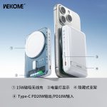 POWER BANK 10000mAh 20W+15W ΛΕΥΚΟ WP-52 WEKOME