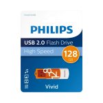 ΣΤΙΚΑΚΙ ΜΝΗΜΗΣ 128GB USB 2.0 VIVID ORANGE PHILIPS