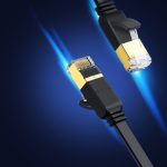 ΚΑΛΩΔΙΟ ΔΙΚΤΥΟΥ ETHERNET CAT7 FLAT CABLE PURE COPPER 20m ΜΑΥΡΟ NW106 UGREEN