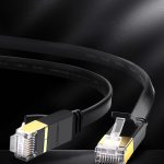 ΚΑΛΩΔΙΟ ΔΙΚΤΥΟΥ ETHERNET CAT7 FLAT CABLE PURE COPPER 20m ΜΑΥΡΟ NW106 UGREEN